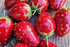 Pappmache Erdbeeren